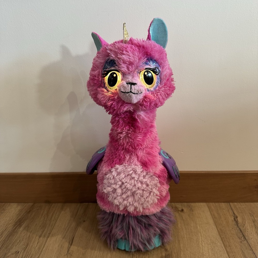 Hatchimals‎ Llamacorn Neck Grows 32" Talks Eyes Light up Multi Pink Interactive